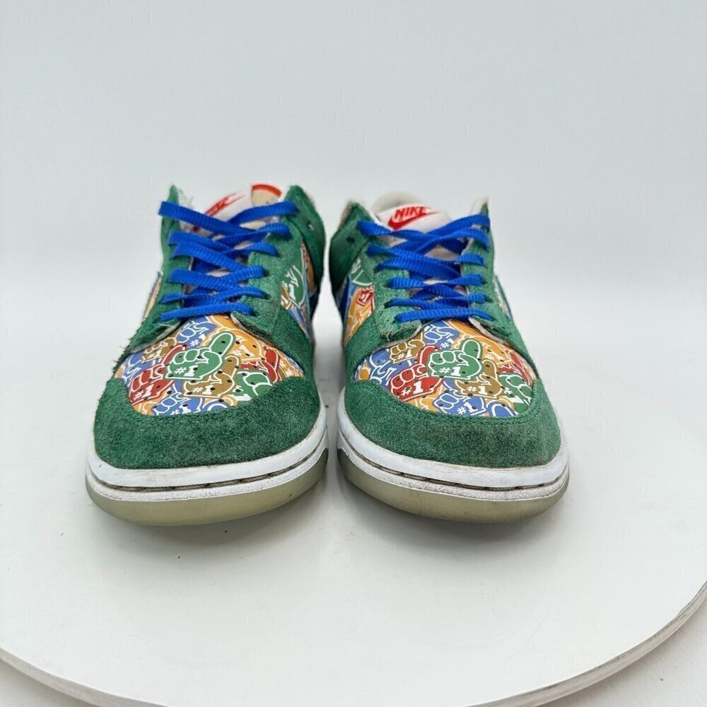 Nike Dunk Low Foam Youth Size 4.5Y Women 6 DZ5299-300 Finger Stadium Green Shoes - Picture 2 of 13